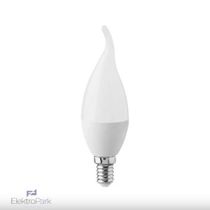 V-TAC 4W E14 természetes fehér LED gyertyaláng égő - SKU 4156