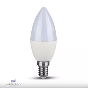 V-TAC 7W E14 meleg fehér LED gyertya égő - SKU 111