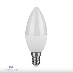 V-TAC 3.7W E14 meleg fehér C37 LED gyertya égő - SKU 8040