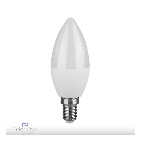 V-TAC 3.7W E14 meleg fehér C37 LED gyertya égő - SKU 8040