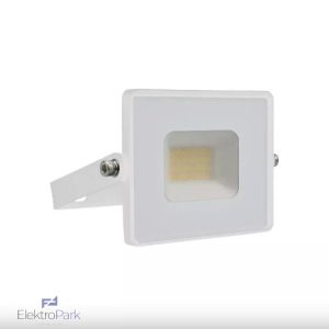 V-TAC E-széria LED reflektor 20W természetes fehér, fehér házzal - SKU 215950