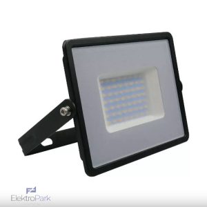 V-TAC E-széria LED reflektor 50W természetes fehér, fekete házzal - SKU 215959