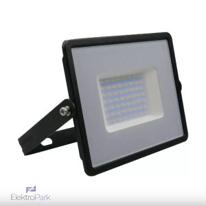 V-TAC E-széria LED reflektor 50W hideg fehér, fekete házzal - SKU 215960