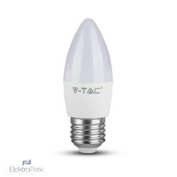   V-TAC 4.5W E27 természetes fehér C37 LED gyertya égő - SKU 2143431