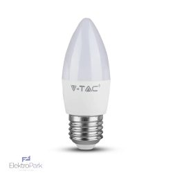   V-TAC 4.5W E27 hideg fehér C37 LED gyertya égő - SKU 2143441