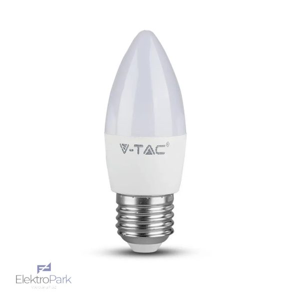 V-TAC 4.5W E27 hideg fehér C37 LED gyertya égő - SKU 2143441