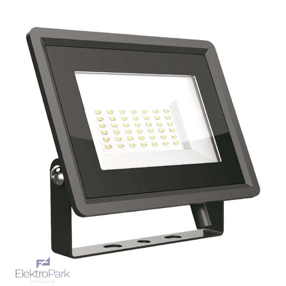 V-TAC LED reflektor 30W természetes fehér, fekete házzal - SKU 6744