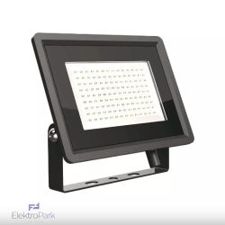   V-TAC F-széria LED reflektor 100W természetes fehér, fekete házzal - SKU 6722