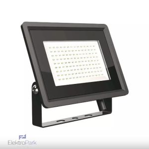 V-TAC F-széria LED reflektor 100W természetes fehér, fekete házzal - SKU 6722