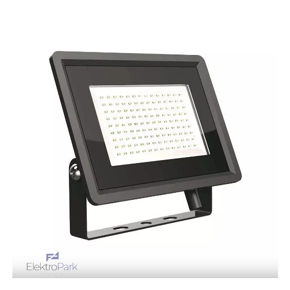 V-TAC F-széria LED reflektor 100W természetes fehér, fekete házzal - SKU 6722