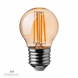   V-TAC 4W borostyán E27 filament G45 LED kisgömb égő, 2200K - SKU 217100