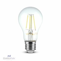 V-TAC 4W E27 hideg fehér filament LED égő - SKU 217120