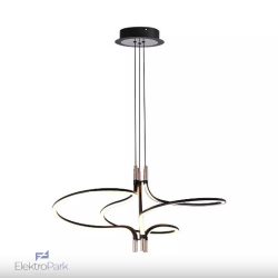   V-TAC Designer 30W LED csillár, arany és fekete színű házzal, meleg fehér - SKU 23370